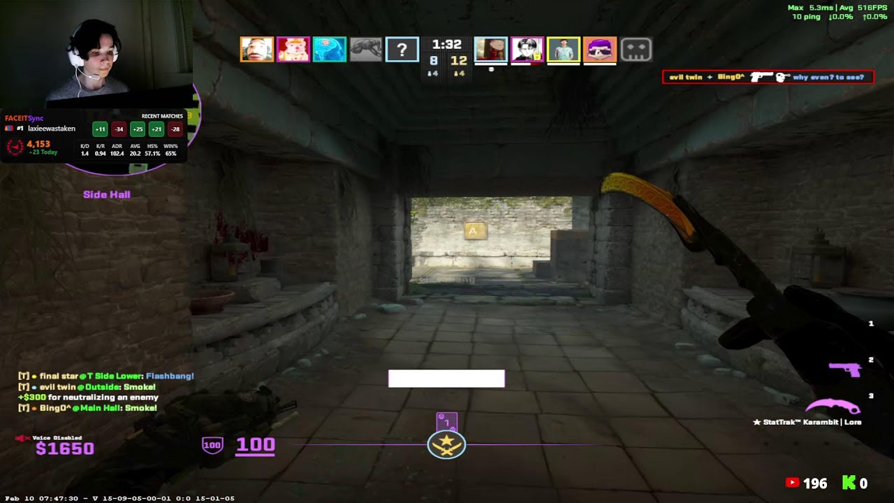 4000 ELO FACEIT    30sec delay   [MN/ENG]