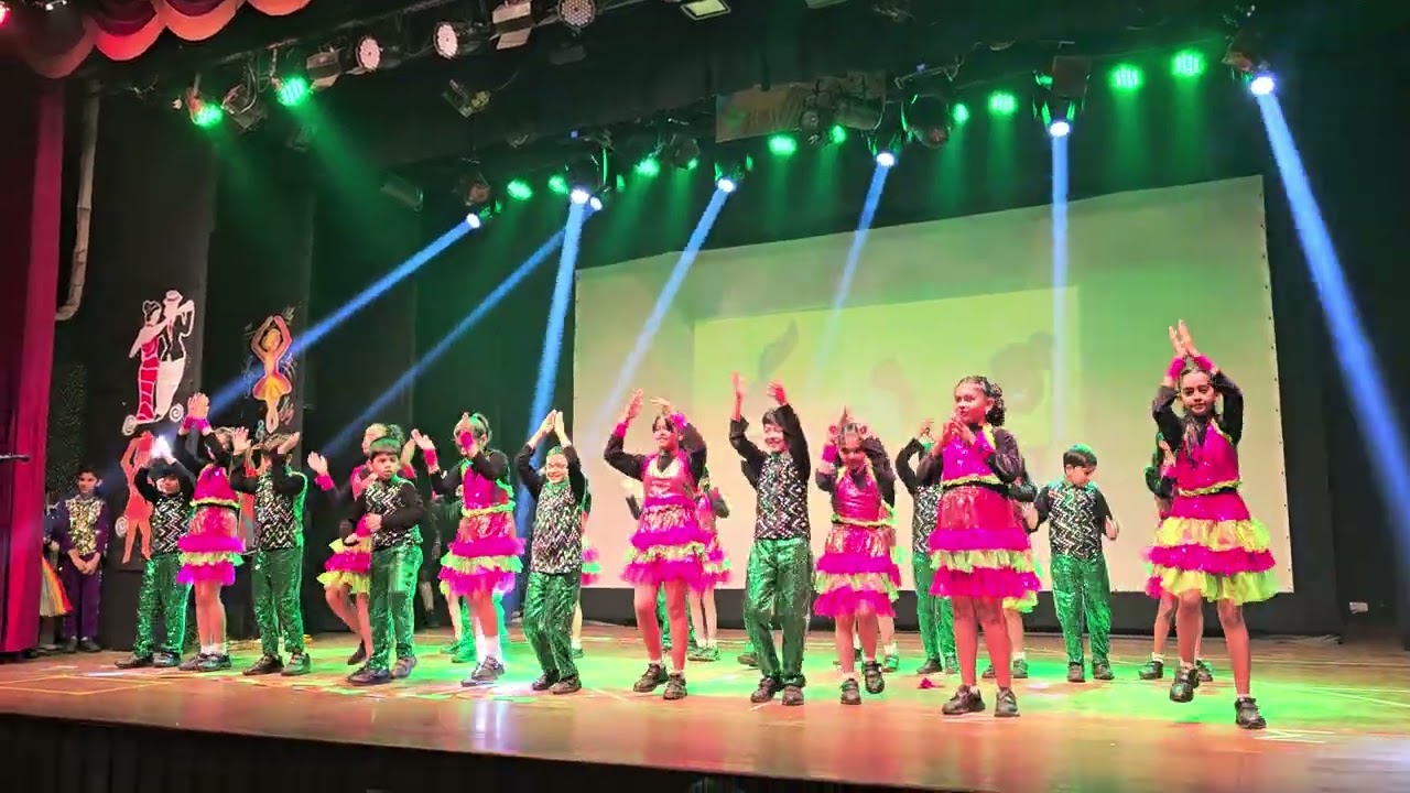 Annual day 2026!! #grade4 #pinkandgreen #dance 