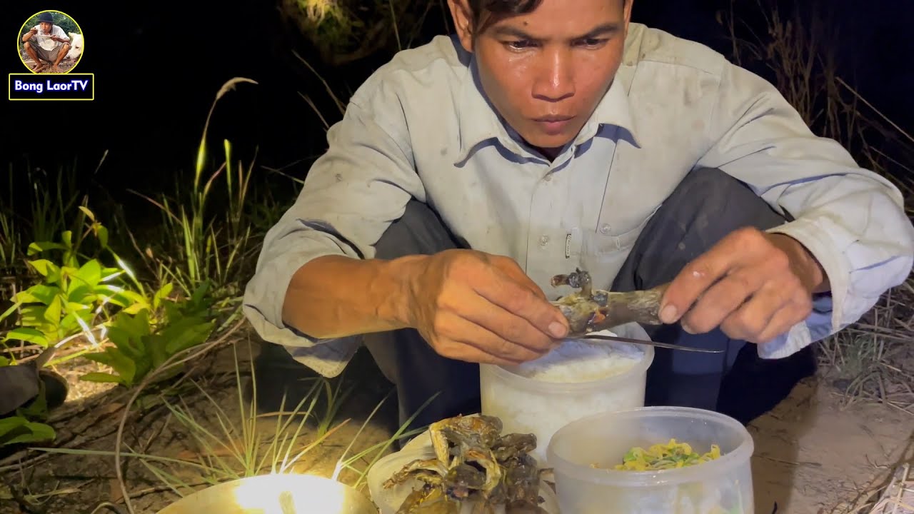 កង្កែប និងក្ដាមថ្មច្រើនណាស់នៅកោះមួយនេះ FISHING MUD CRABS AND CATCH FROGS ON THIS ISLAND 4K VIDEO