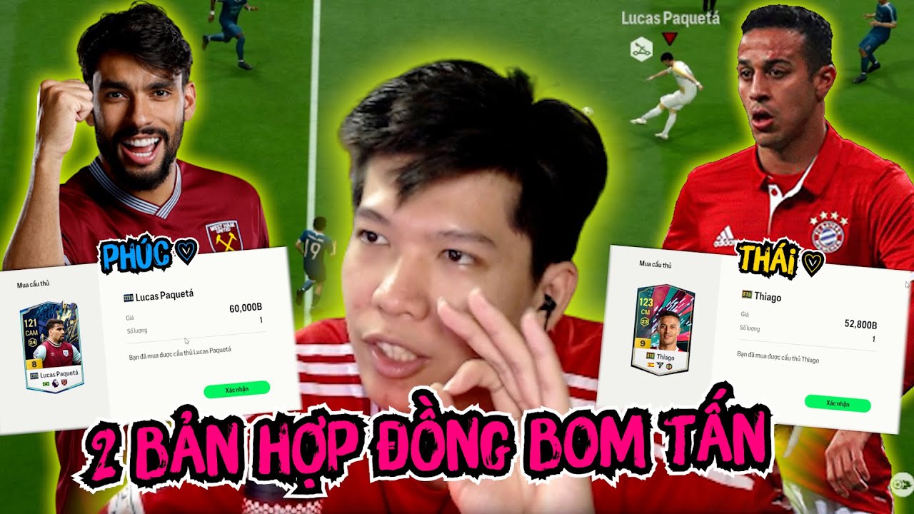 (FC ONLINE) HERE WE GO 2 BẢN HỢP ĐỒNG THIAGO ALCANTARA & LUCAS PAQUETA CHO VỊ TRÍ CDM ...