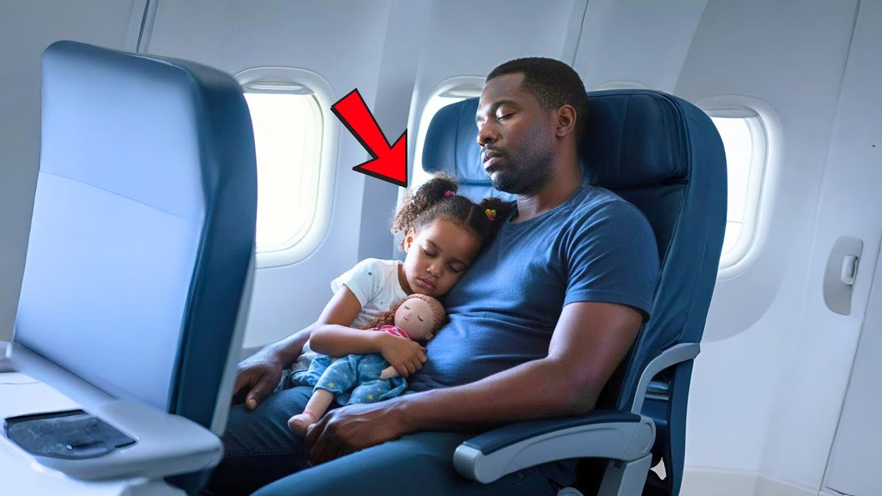 PAI SOLTEIRO NEGRO DORMIA NO AVIÃO… ATÉ O CAPITÃO PERGUNTAR: HÁ UM PILOTO DE COMBATE A BORDO?