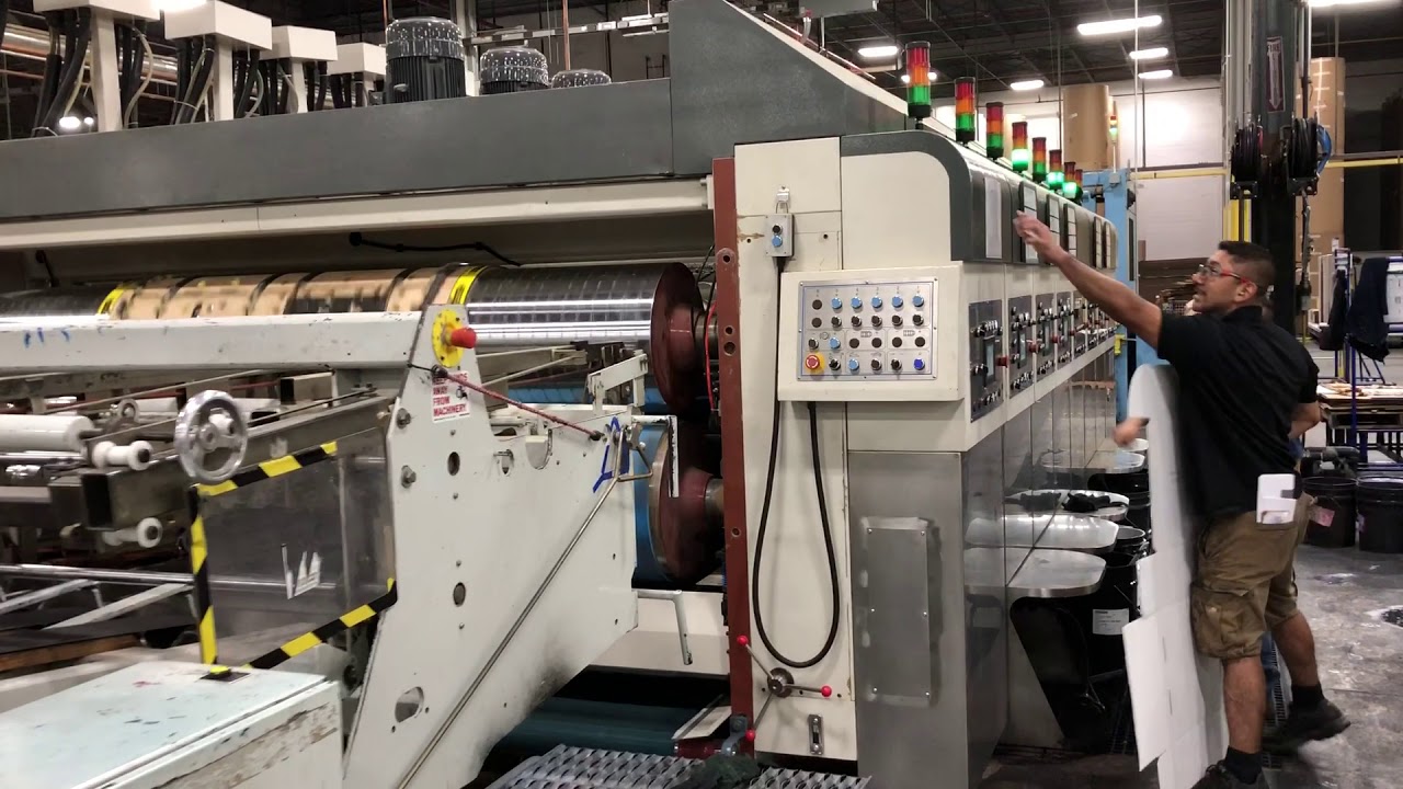 Both Sides Flexo Printer Rotary Die Cutter Machine