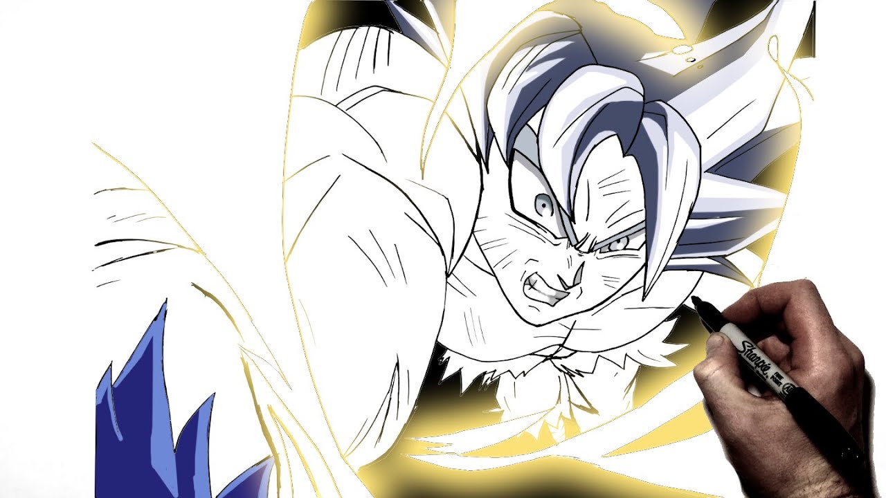 Как нарисовать Гоку (Панча) | Пошаговое руководство | Dragonball