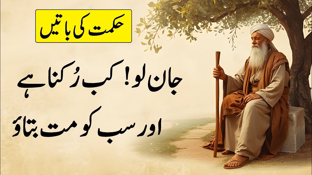 Jan Lo Kab Rukna Hai aur Sab ko Mat Batao | Hikmat wali Batein | Part 6 | World of Wisdom Words