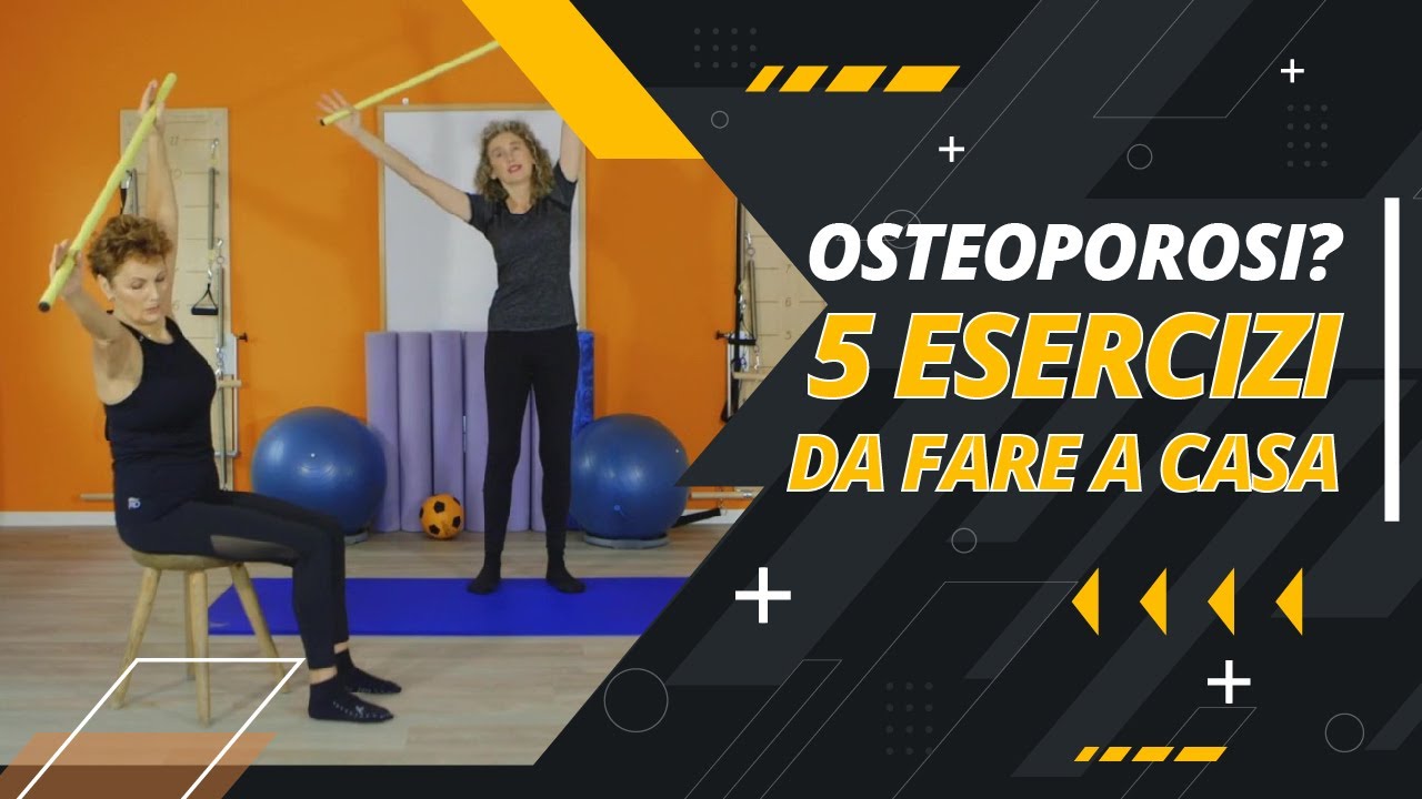 OSTEOPOROSI: 5 ESERCIZI per le tue SPALLE e per RINFORZARE Il TRONCO