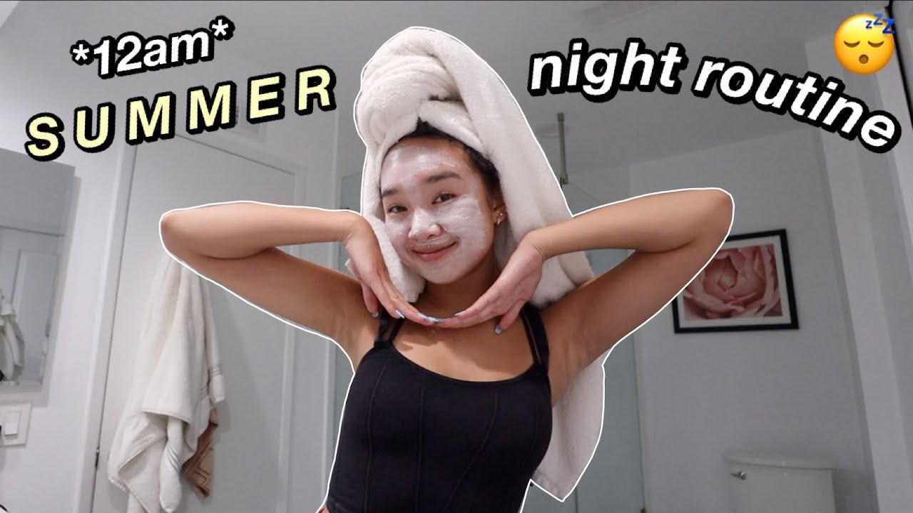 12am summer night routine | Nicole Laeno