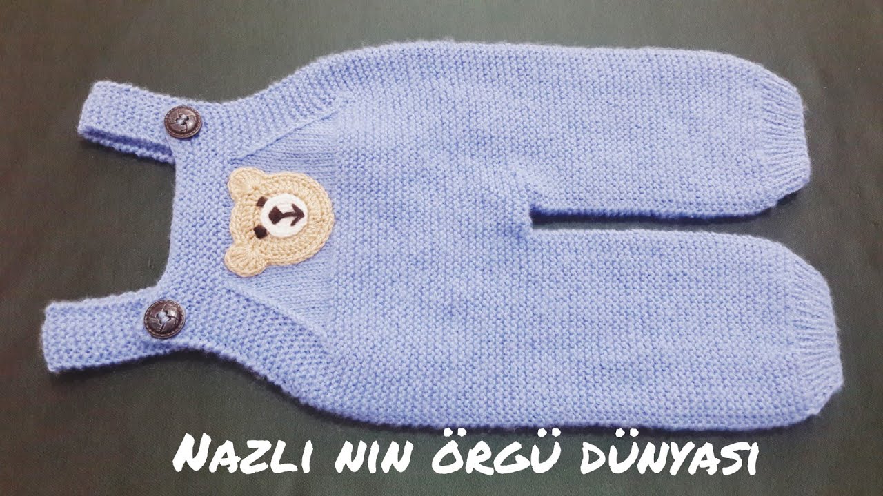 #gardener #pants #crochet   Ayıcık figür modelli bebek bahçıvan tulum yapılışı