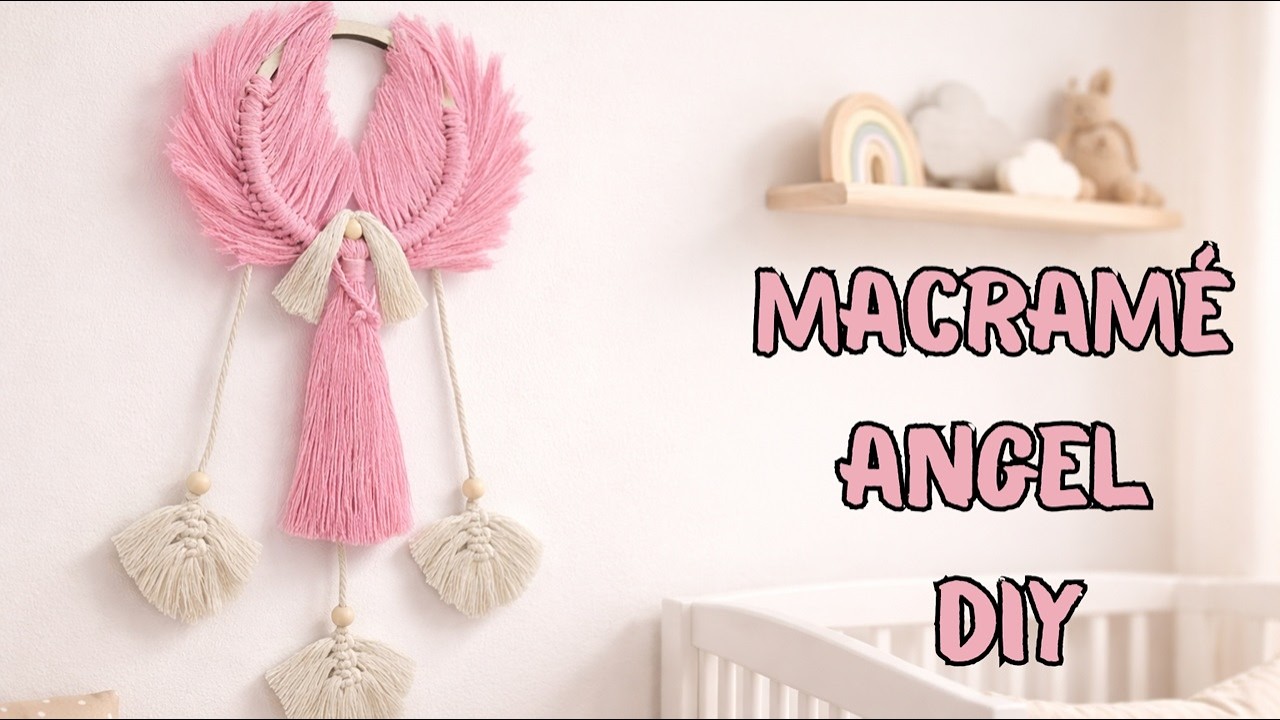 DIY Macramé Angel for Beginners | Cozy Wall Decor