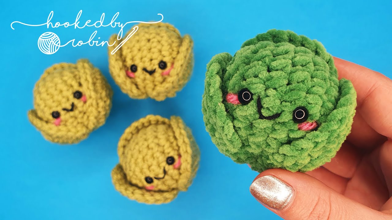 How to Crochet an Amigurumi Brussel Sprout!