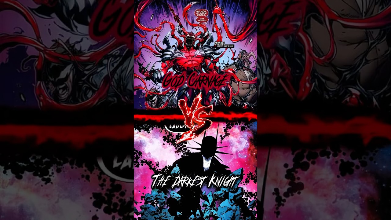 God Carnage vs The Darkest Knight! #carnage #batman #dccomics #shorts
