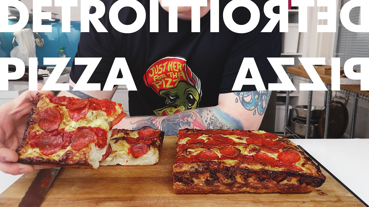 Detroit pizza. Parasta pannupizzaa nopeasti.
