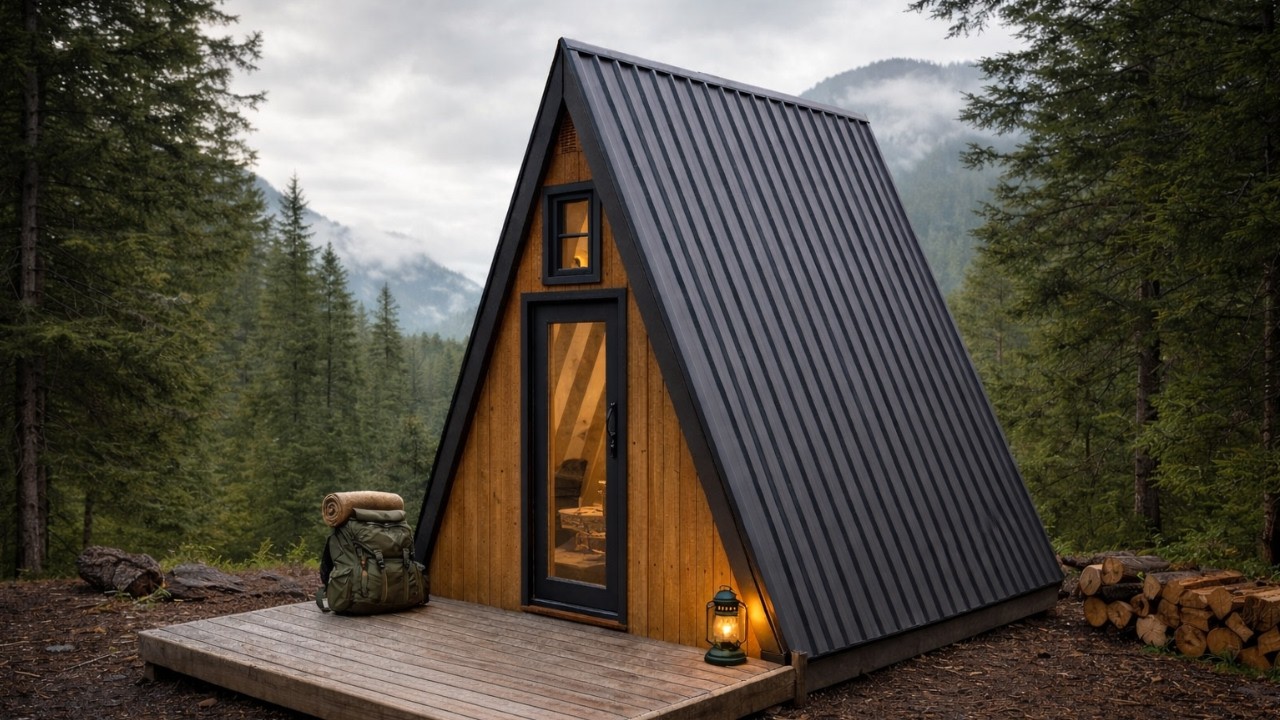 10x12 A Frame Cabin Plans