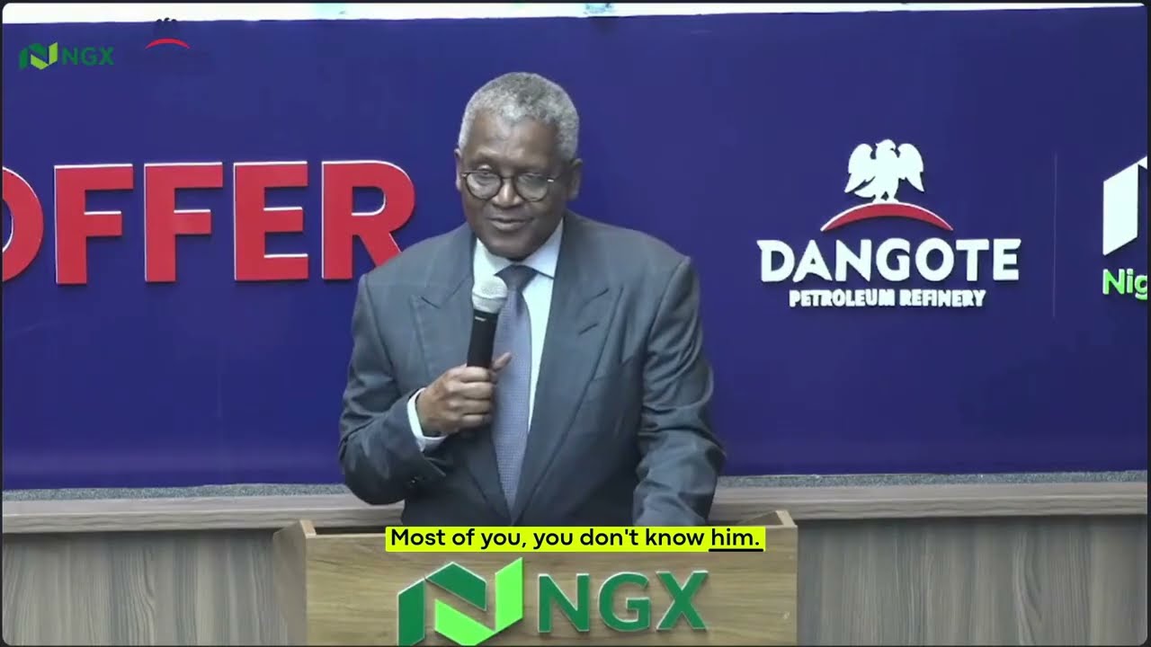 Aliko Dangote&rsquo;s Full Speech at the Dangote Refinery IPO Opening Ceremony | NGX