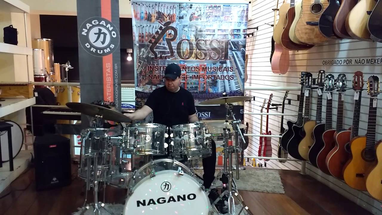 Bateria Nagano Acrílica por Gu Batera!