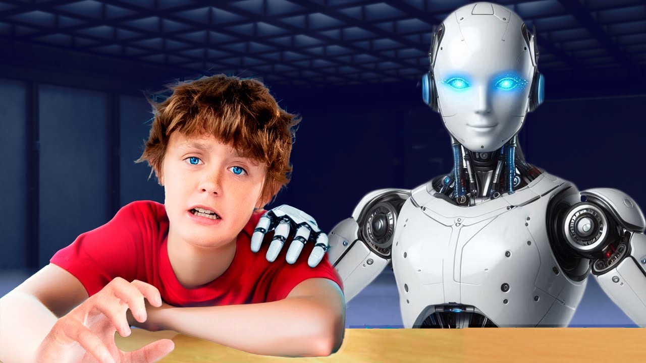 Робот с искусственным интеллектом контролирует наш день 24 часа! (Мальчики против девочек)