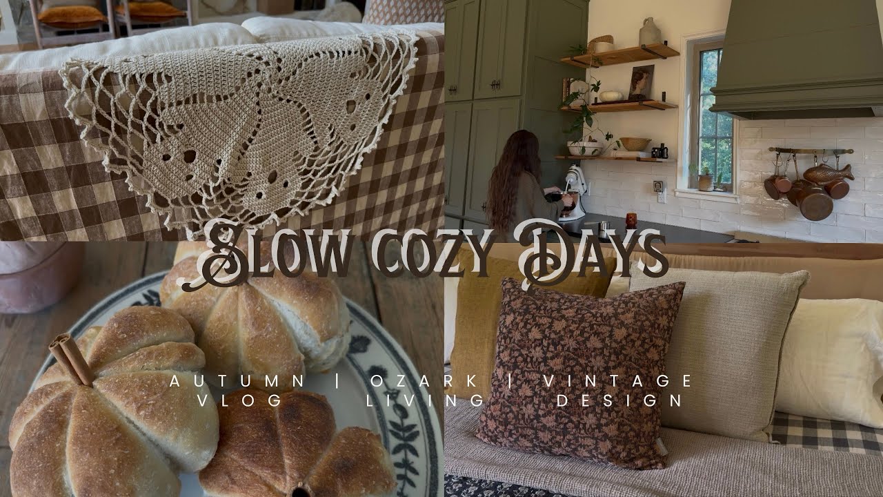 Единственный способ насладиться осенью | Cottagecore Vintage Fall-o-ween | Хлеб в форме тыквы