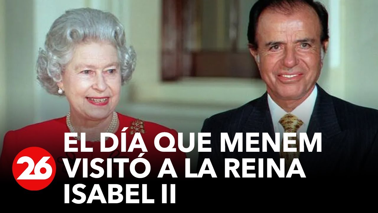 El día que Menem visitó a la reina Isabel II