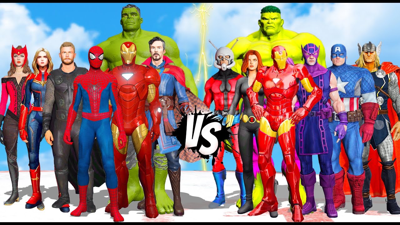 THE AVENGERS VS THE AVENGERS - GTA 5 EPIC BATTLE
