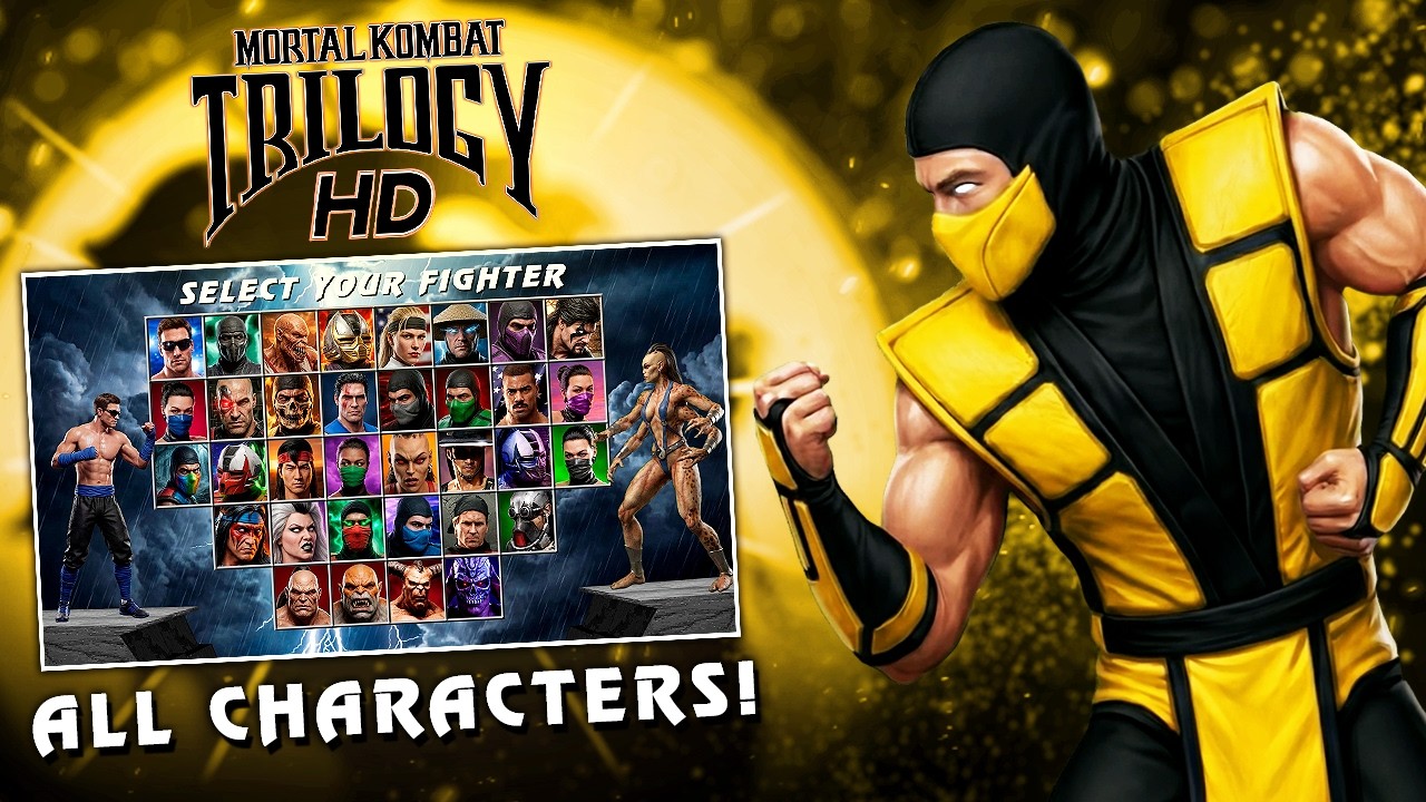 Обновление Mortal Kombat Trilogy HD Remake — Представлен экран выбора персонажей! (Полный список ...