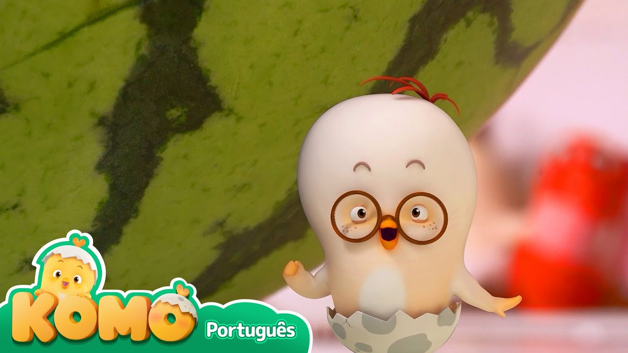 Vamos nadar na piscina de melancia! Observe a melancia +Mais episódios|Observar objetos|Komo curioso