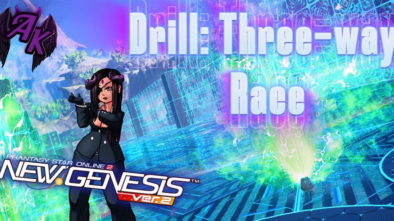 [PSO2:NGS] Drill: Three-way Race (Gu/Sl/B) #pso2 #ngs #gaming 
