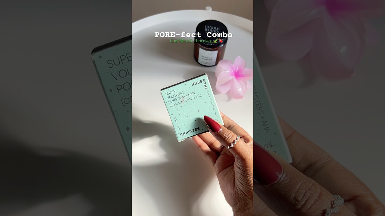 New Innisfree super volcanic pore clay mask? 🤍 