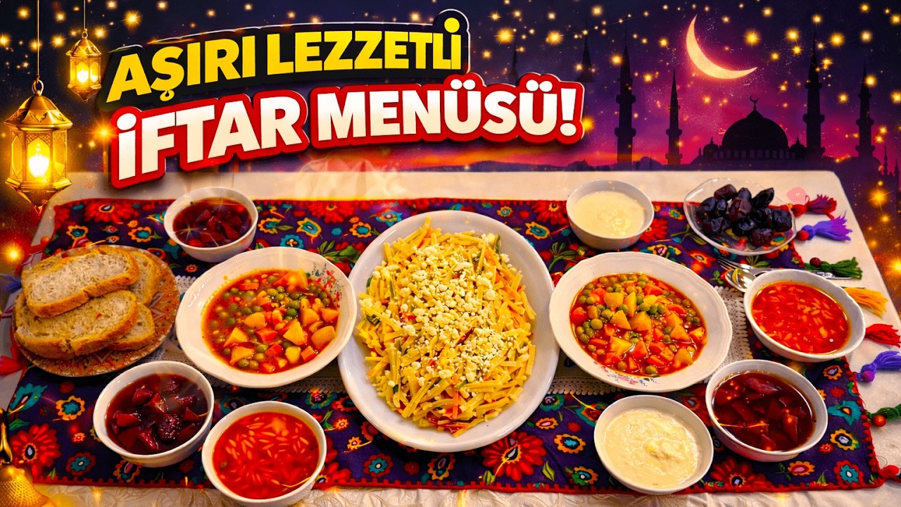 Aşırı Lezzetli İFTAR MENÜSÜ | Enfes BEZELYE YEMEĞİ, Kemik Sulu ŞEHİRYE ÇORBASI, Peynirli ERİŞTE