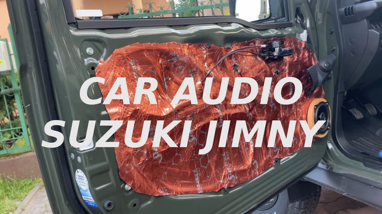 Montaż większych głośników w drzwiach JBL w Suzuki Jimny PRO 2023- CAR AUDIO