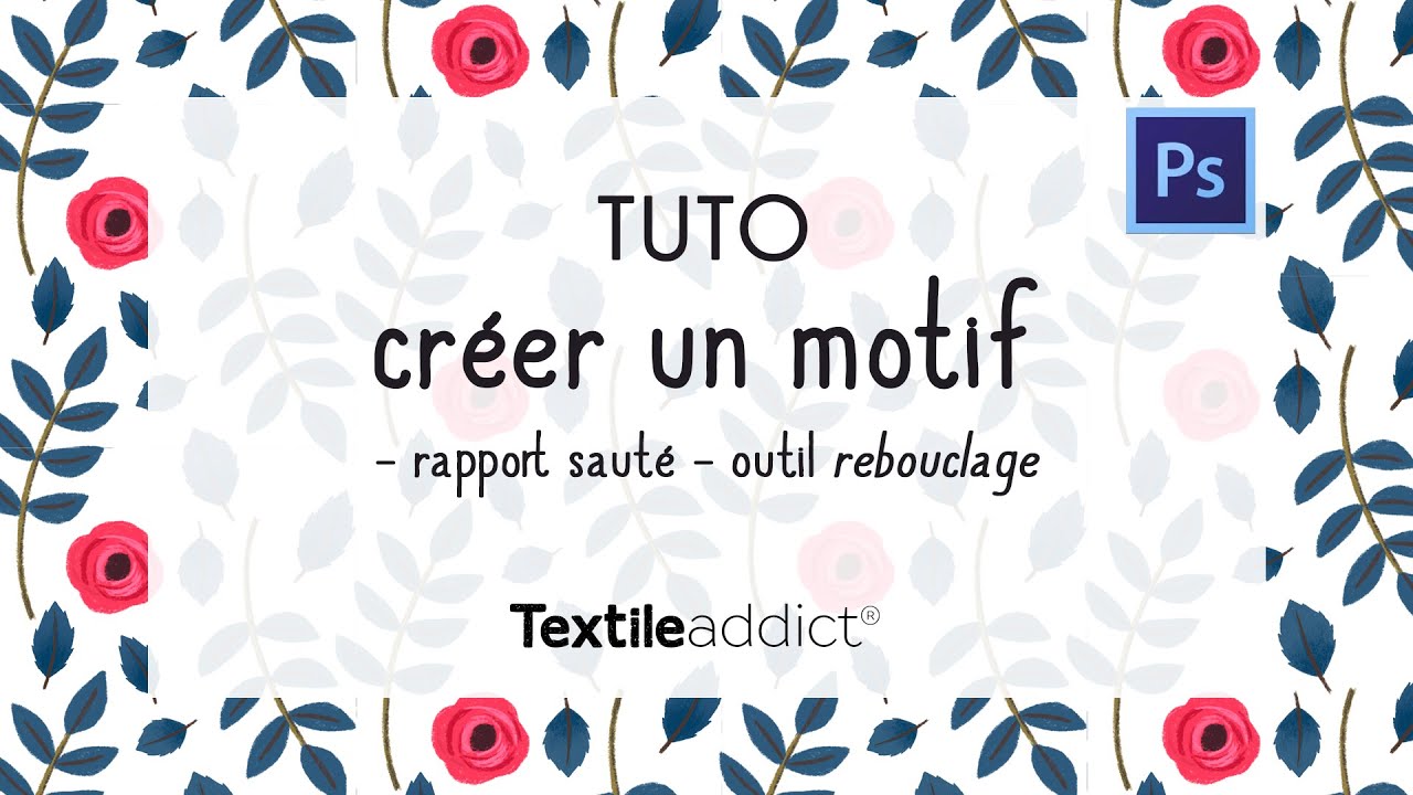 [TUTO #3] Créer un motif en rapport sauté sur Photoshop // outil rebouclage