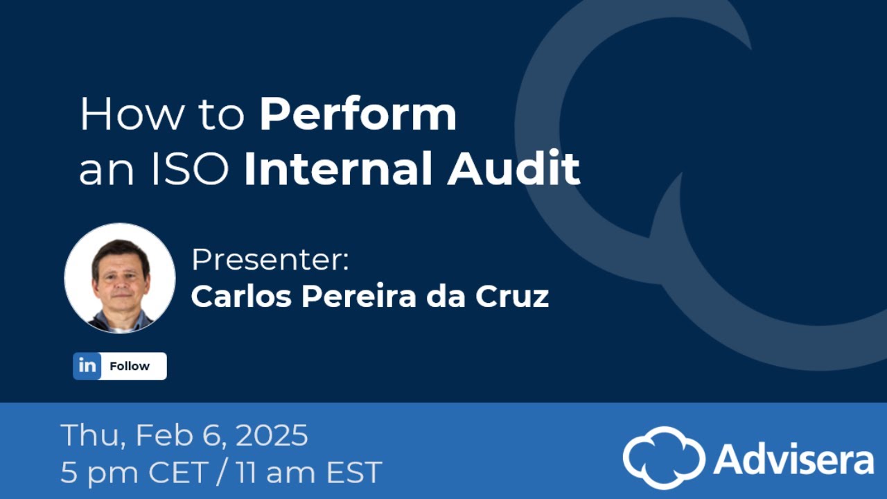 How to Perform an ISO Internal Audit [live webinar]