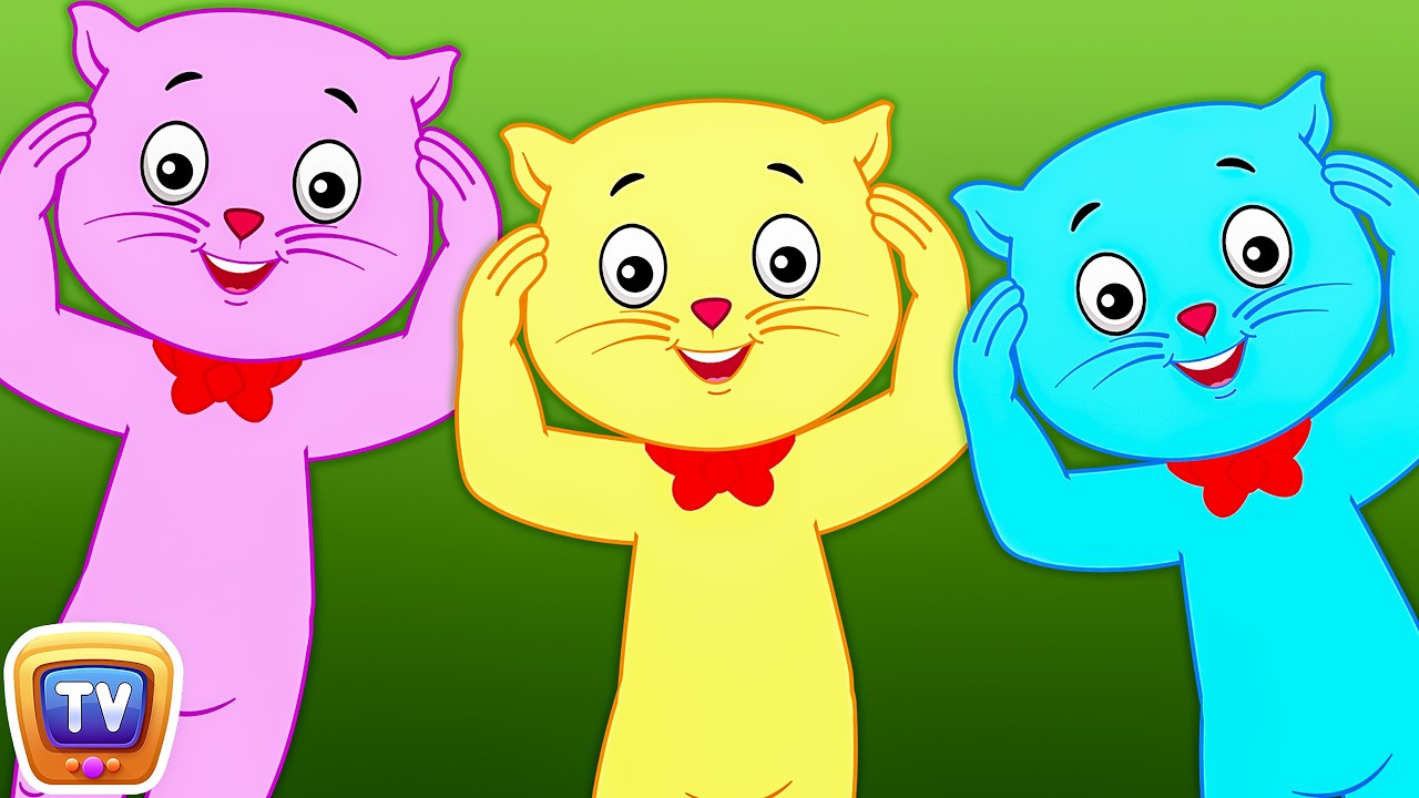 Head, Shoulders, Knees & Toes - Nursery Rhymes by Cutians™ - The Cute Kittens | ChuChu TV
