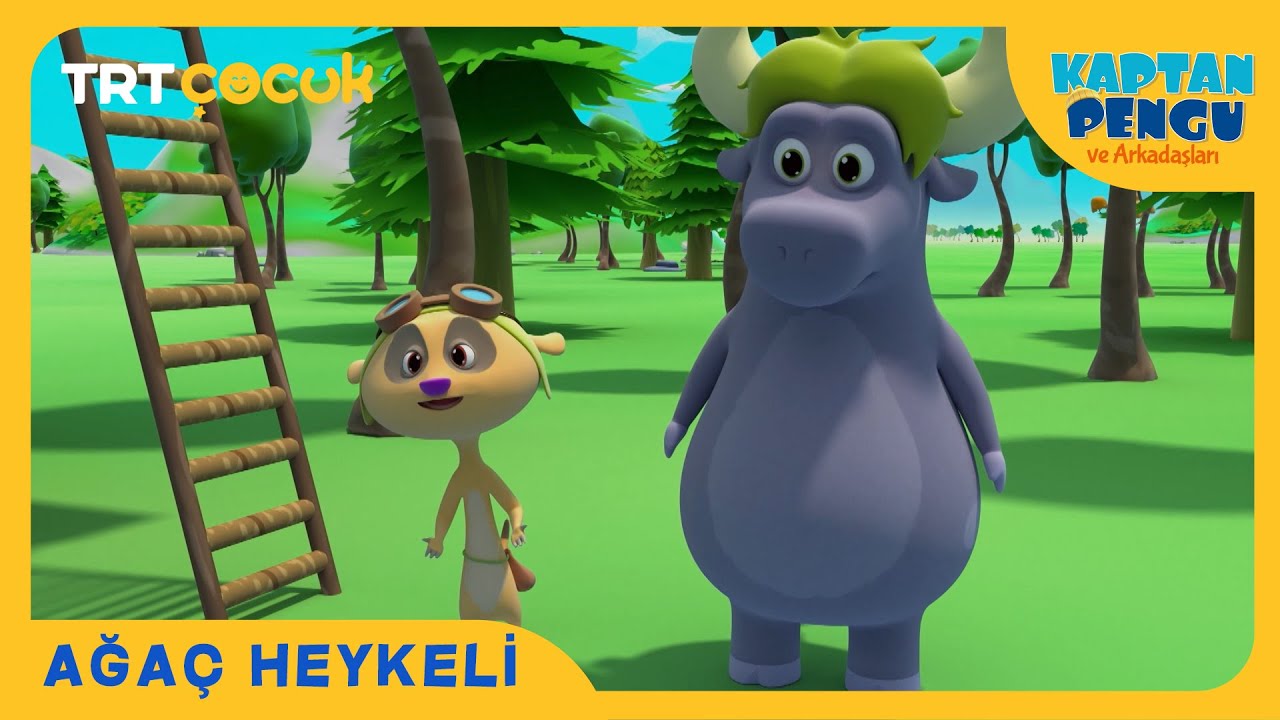 Kaptan Pengu ve Arkadaşları | Ağaç Heykeli
