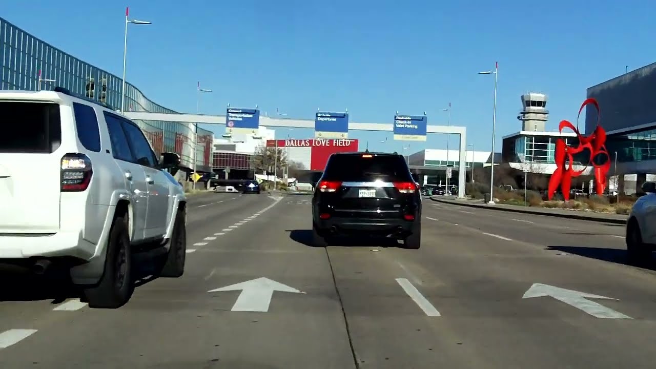 Dallas Love Field Access Road inbound