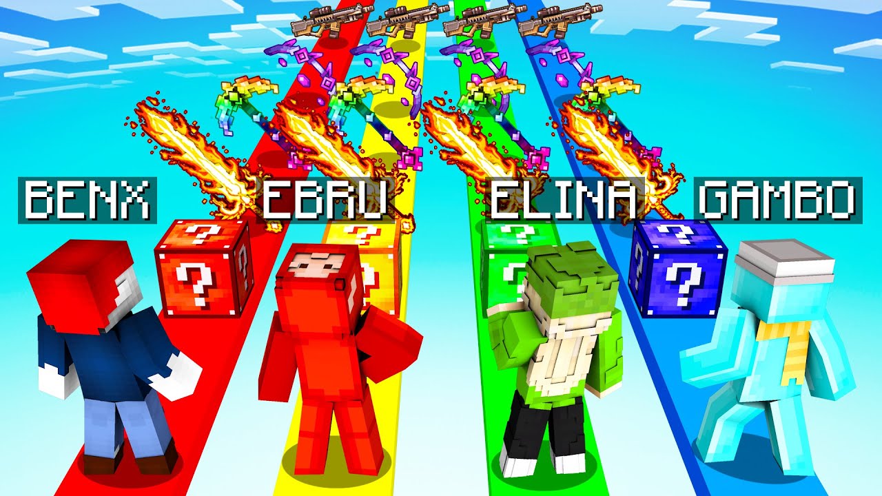 ICH FINDE GOTT OP AUSRÜSTUNG in LUCKY BLOCK RACE!