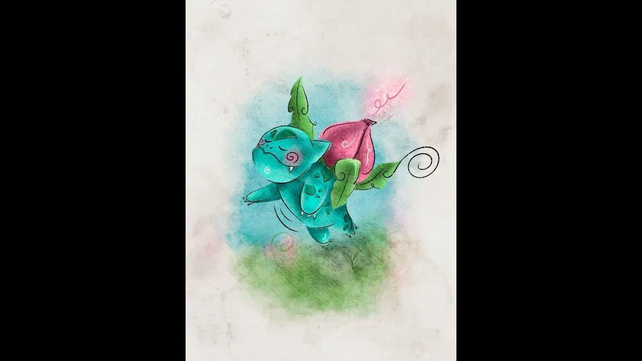 Herbizarre - Speed Drawing #procreate #pokemon #pokemondrawing #pokemonfanart #herbizarre #cute