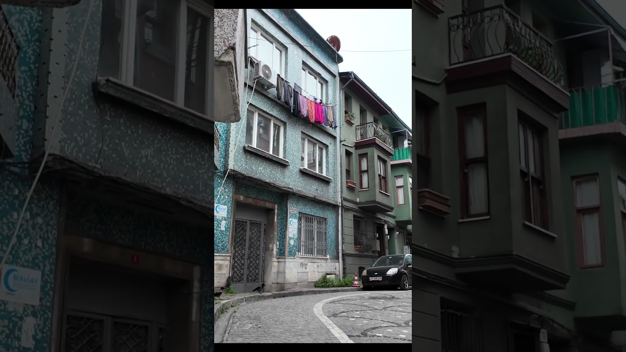 Vibrant colored houses light up Balat, Istanbul!