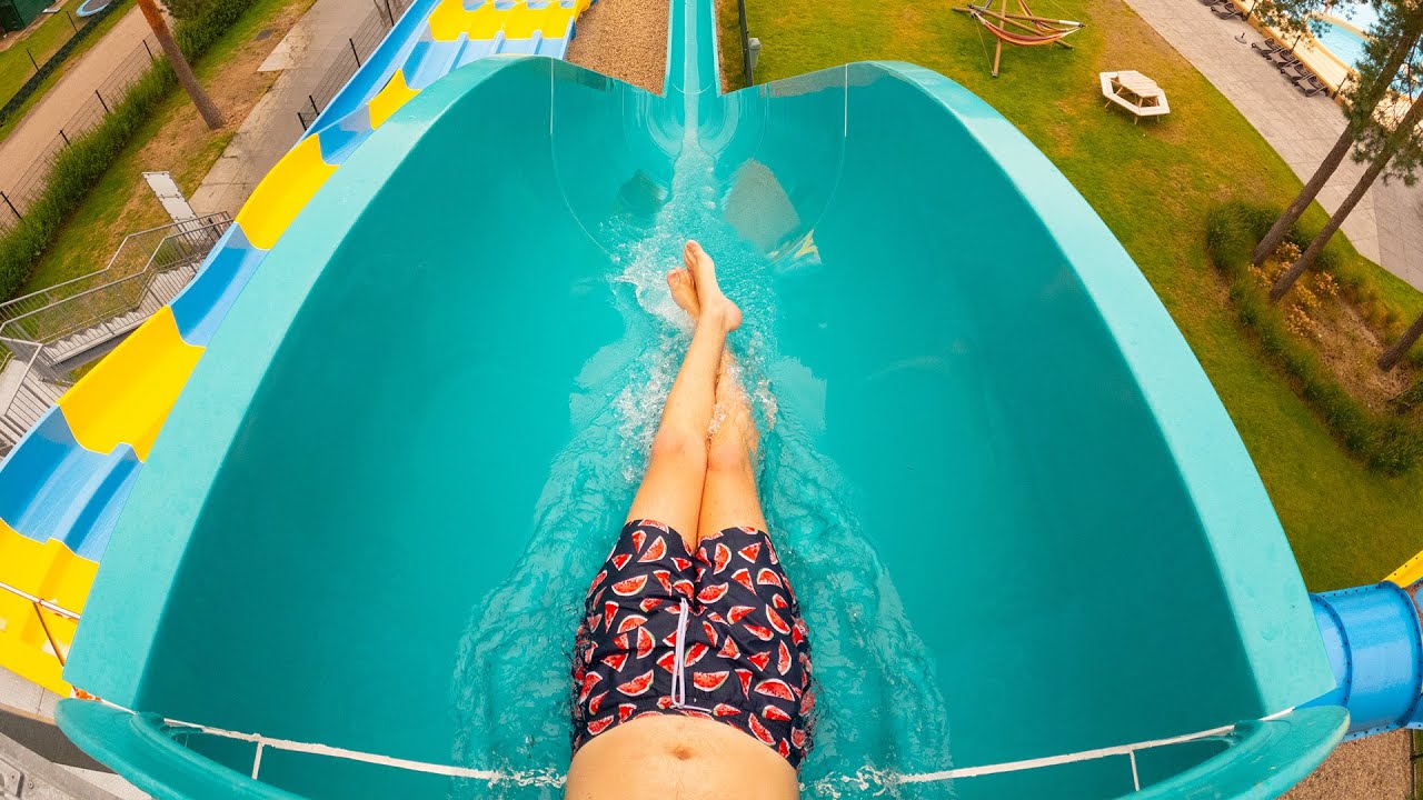 FAST Freefall Water Slide at Camping Samoza