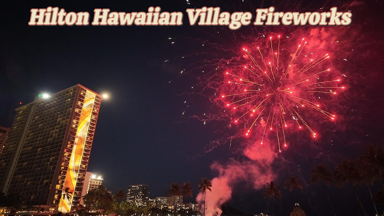 Hilton Hawaiian Village Fireworks – Waikiki Night Walk from Ala Moana (May 2025)
