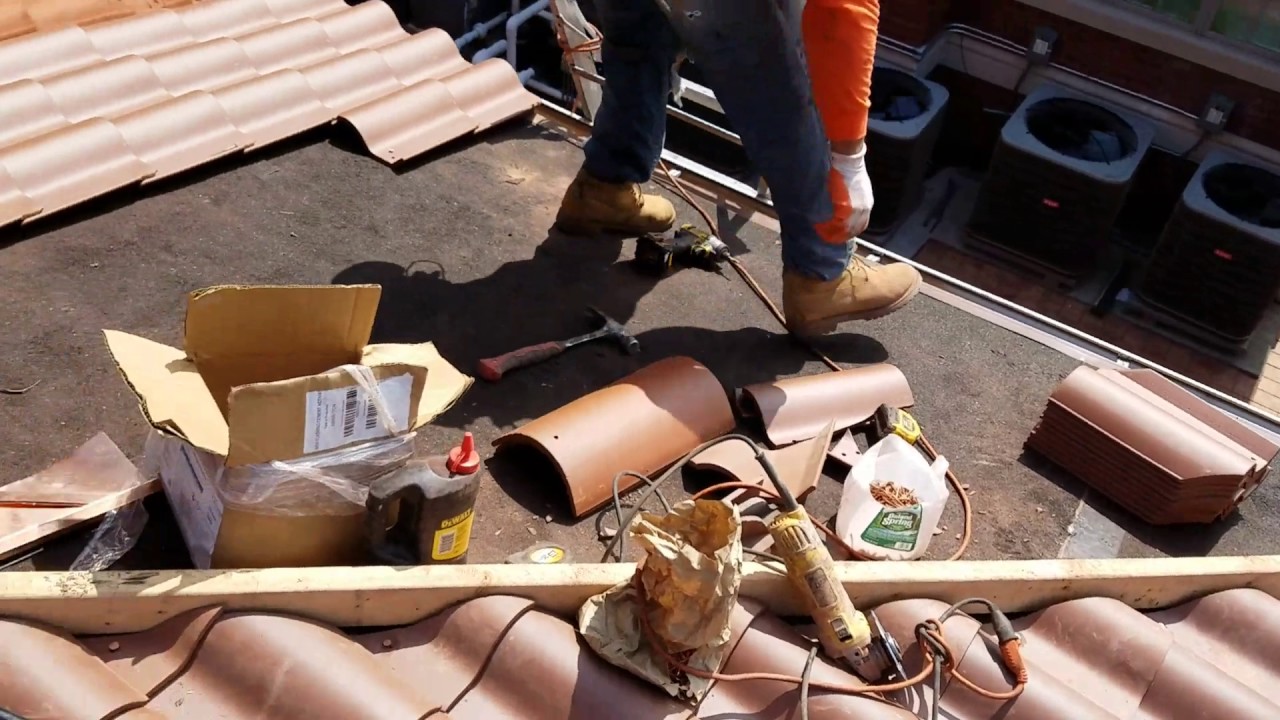 Spanish tile roofing