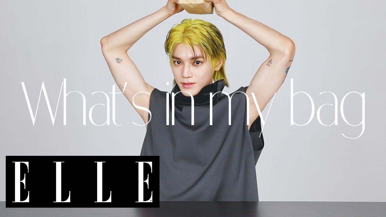 【NCT TAEYONG🌹】テヨンの愛用バッグ＆私物を公開🛍️最近の“お気に入りのカバン”は……!?｜What's in my bag｜ ELLE Japan