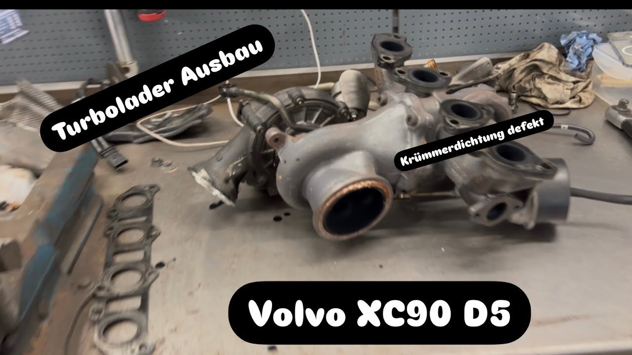 Volvo XC90 D5 Geräusche beim Beschleunigen | Krümmer Dichtung wechseln | Turbolader Ausbau | KENO