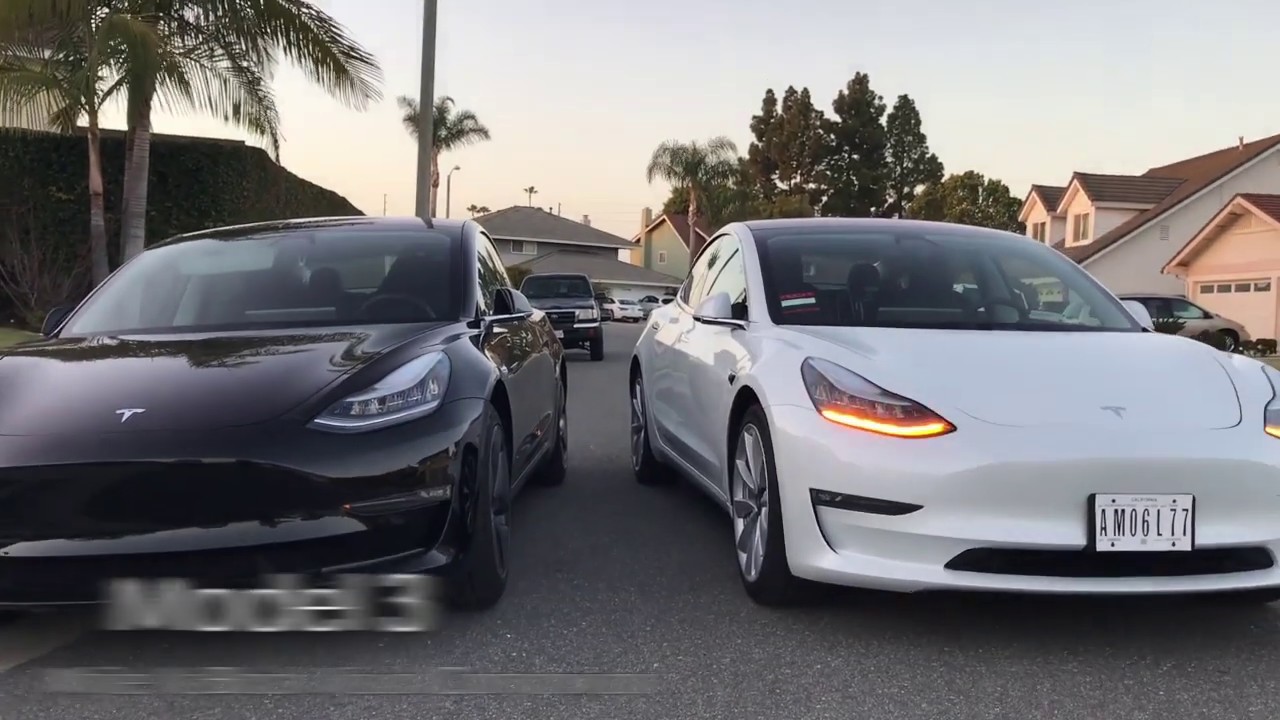 Tesla Model 3 - Team White Vs Team Black Visual Design Comparison