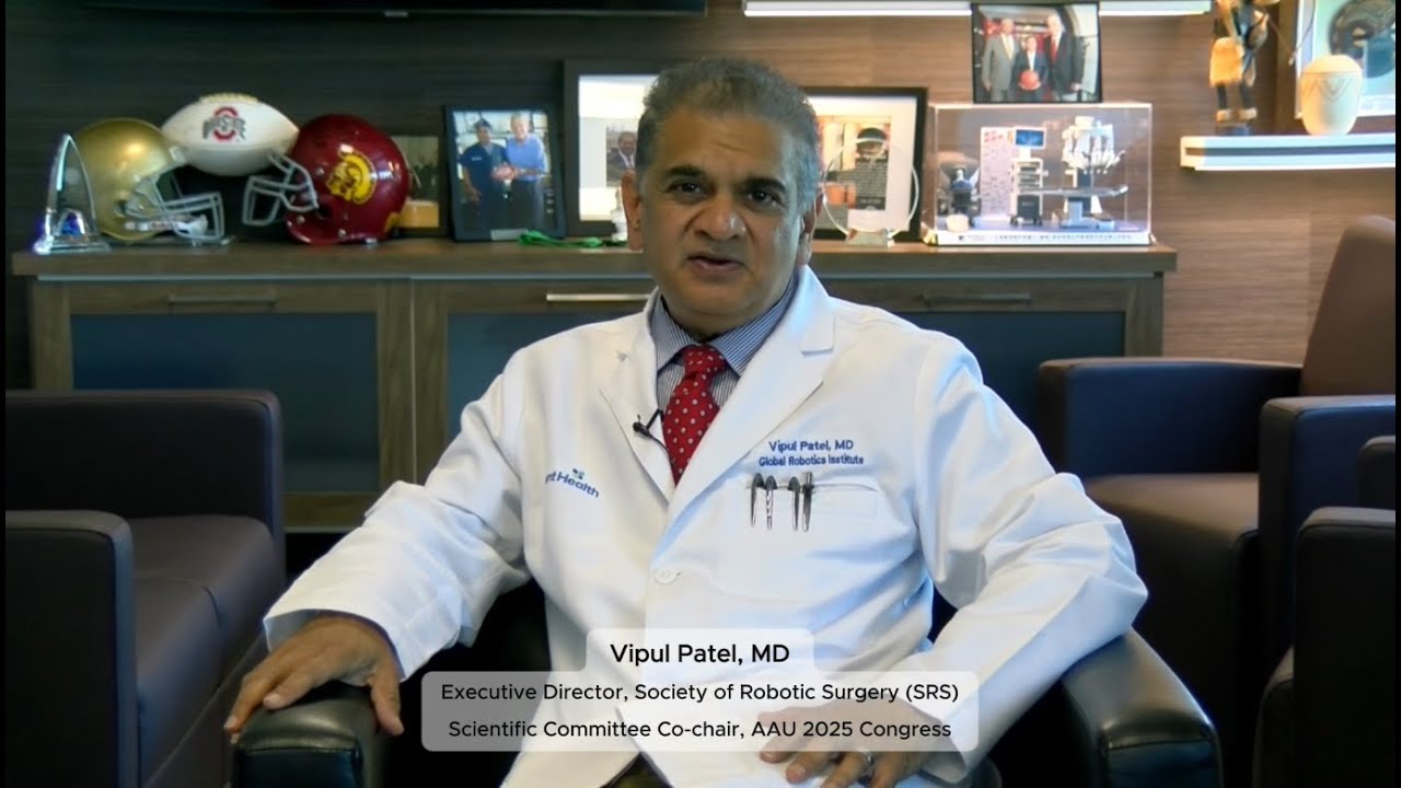 SRS & AAU Partnership: Dr. Vipul Patel on Shaping the Future of AI & Robotics in Urology at #AAU2025