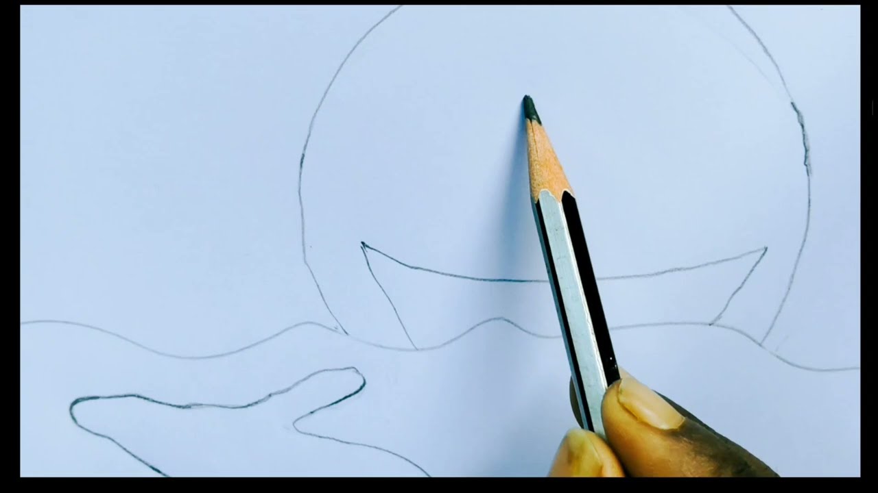 Chip Diye Machh Dhara Drawing video ll Fish 🐟 Drawing video ll Pencil Colour Sketch 🤩