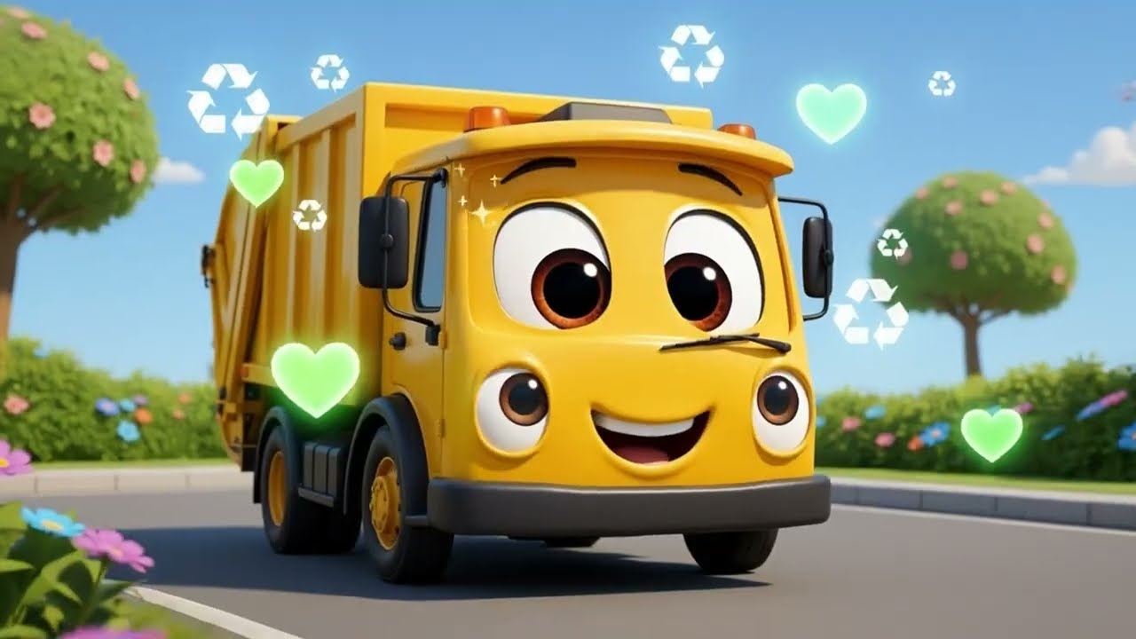 Caminhão de Lixo, Tum Tum! 🚛🥁 | Música Infantil |  RodinhasKids 🎵