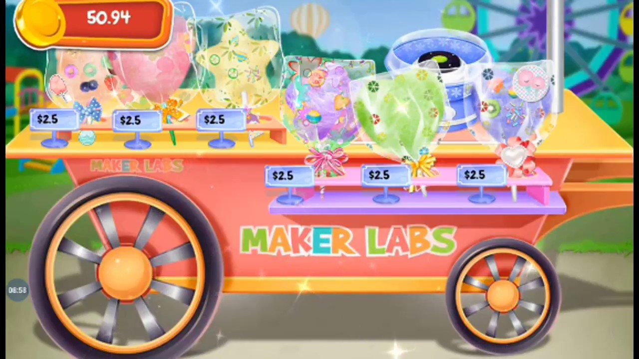 Sweet Cotton Candy -  Maker Game Kids Food Games - Android Free Gameplay for kids