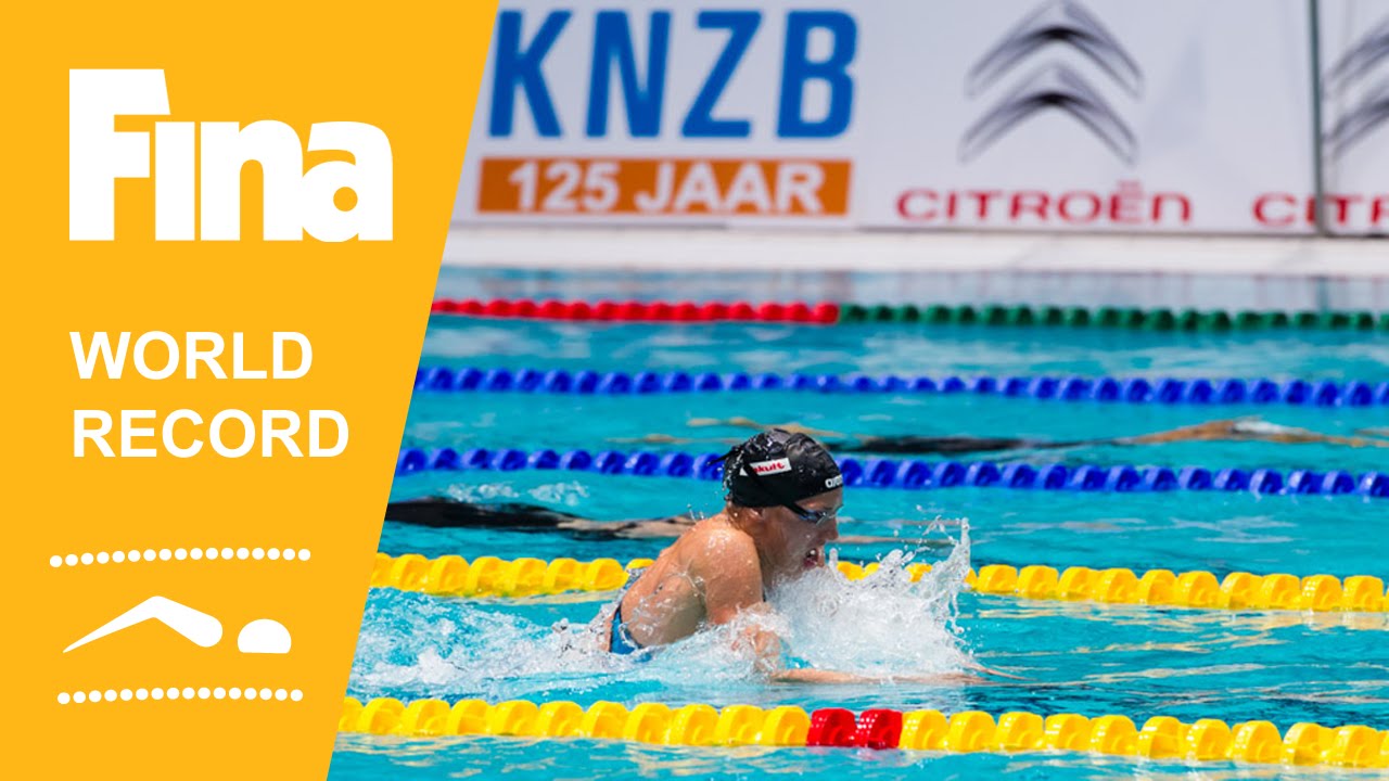 DUBAI2014: HOSSZU Katinka (HUN) WR setter in the Women's 100m Individual Medley