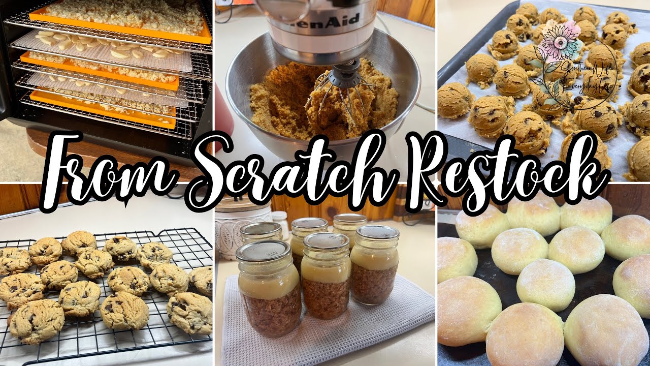 Restocking My Pantry and Freezer From Scratch || Weekly Homemade Kitchen Restock