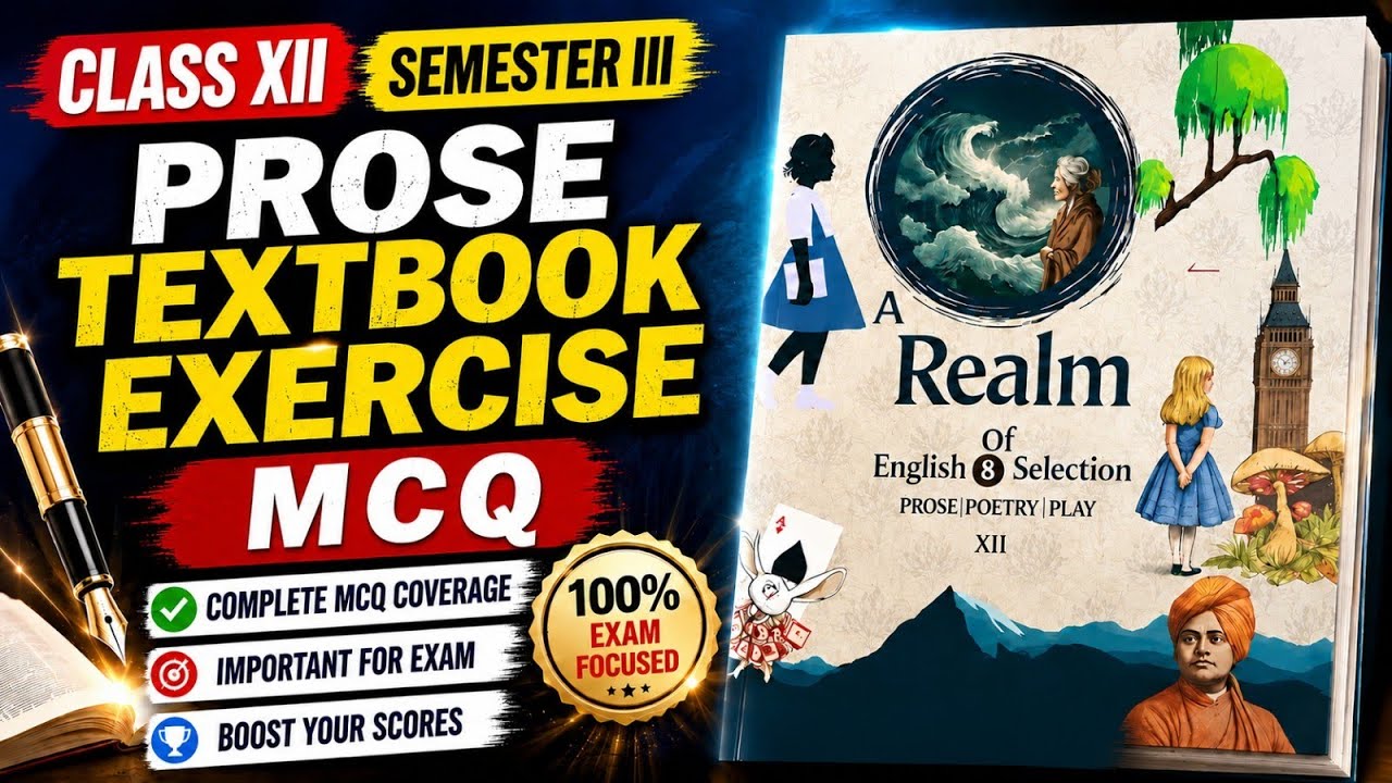 WBCHSE English solved MCQ || Class XII Semester - III || Realm Textual Exercises Questions & Answers