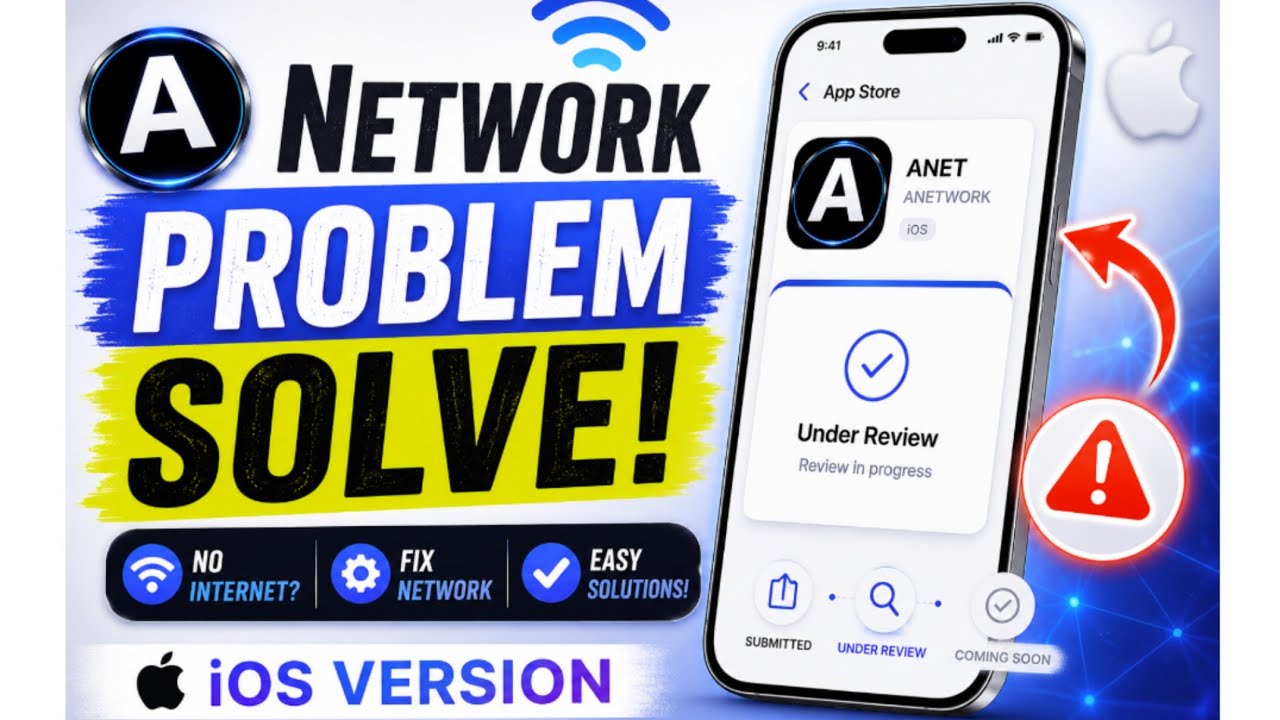 A network error has occurred, A network update, a network mining app, a network mining problem
